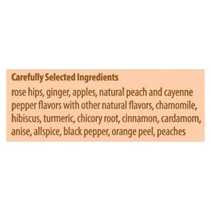 Bigelow Herbal Tea Caffeine Free Ginger Peach Turmeric Tea Bags 6/18 BAG [UNFI #2280089] [ebt]