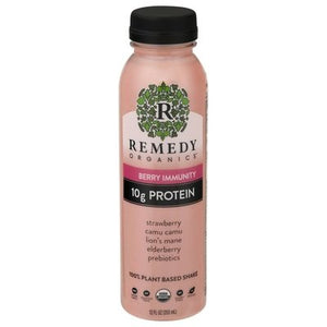 Remedy Organics Shake 100% Plant Based Berry Immunity 6/12 OZ [UNFI #2448504] [ebt]