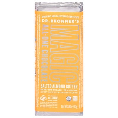 Dr Bronners Chocolate All-One Salted Almond Butter 12/2.93OZ [UNFI #2724144] [ebt]