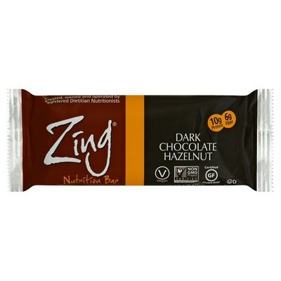 Zing Bar Nutrition Bar Dark Chocolate Hazelnut 12/1.76OZ [UNFI #1156058] [ebt]