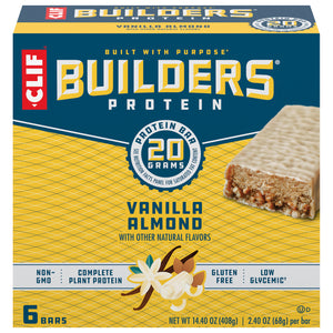 Clif Bar Protein Bar Vanilla Almond 6/6/2.4 OZ [UNFI #1699446] [ebt]