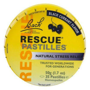 Bach Flower Essences Pastilles Black Currant Flavor 12/50 GRM [UNFI #409409] T