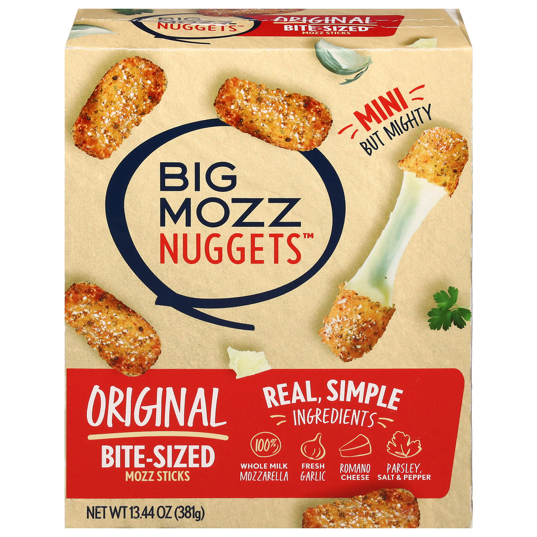 Big Mozz Nuggets Original Mini Bite-Sized Mozz Sticks 6/13.44 OZ [UNFI #3064367] [ebt]