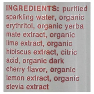 Clean Cause Yerba Mate Cherry Lime Sparkling 12/16 OZ [UNFI #2566610] [ebt] D