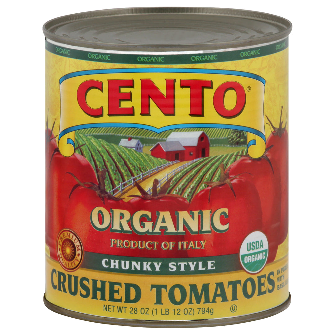 Cento Tomatoes Organic Chunky Style Crushed 6/28 OZ [UNFI #1542190] [ebt]