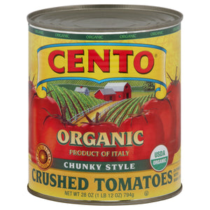 Cento Tomatoes Organic Chunky Style Crushed 6/28 OZ [UNFI #1542190] [ebt]