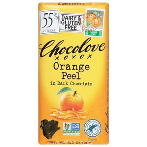 Chocolove Orange Peel In Dark Chocolate 55% Cocoa 12/3.2 OZ [UNFI #0948372] [ebt]