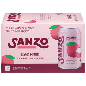 Sanzo Sparkling Water Lychee 4/6/12 FZ [UNFI #2926855] [ebt] D