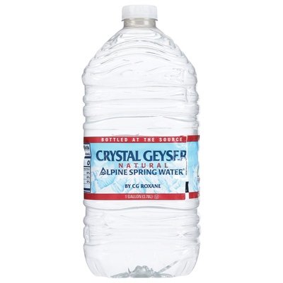 Crystal Geyser Alpine Spring Water Natural 6/1 Gal [UNFI #0724559] [ebt]