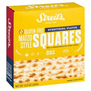 Streits Cracker Squares Gluten-Free Everything Flavor Matzo-Style 12/10.6 OZ [UNFI #2626570] [ebt]