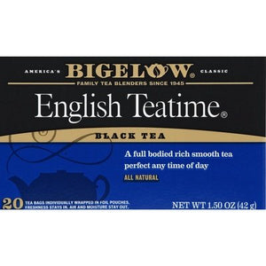 Bigelow Black Tea English Teatime Bags 6/20 Bag [UNFI #0190371] [ebt]