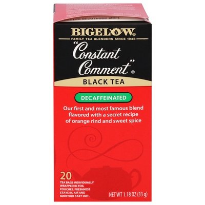 Bigelow Black Tea Decaffeinated Constant Comment Tea Bags 6/20 Bag [UNFI #0789313] [ebt]