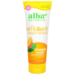 Alba Botanica Cream Shave Mango Vanilla 1/8 OZ [UNFI #0885723] T