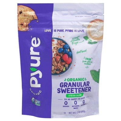 Pyure Granular Sweetener Organic Stevia Blend 6/12 OZ [UNFI #2725844] [ebt]