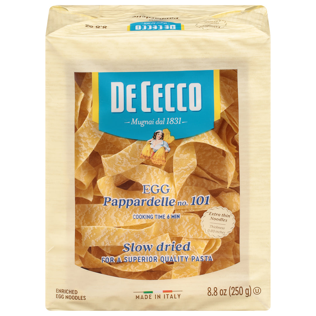 De Cecco Egg Noodles Pappardelle No. 101 Enriched 12/8.8 OZ [UNFI #1588979] [ebt]