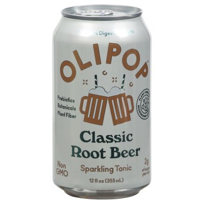 Olipop Sparkling Tonic Classic Root Beer 12/12 OZ [UNFI #2552842] [ebt] D