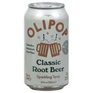 Olipop Sparkling Tonic Classic Root Beer 12/12 OZ [UNFI #2552842] [ebt] D