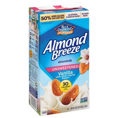 Almond Breeze Almondmilk Vanilla Unsweetened 8/64 OZ [UNFI #700526] [ebt]