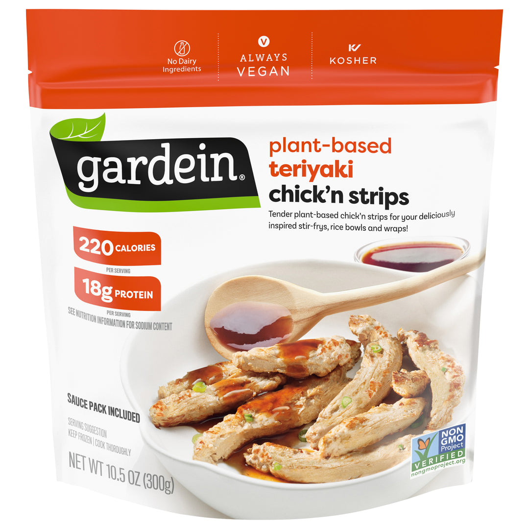 Gardein Chick'n Strips Teriyaki 8/10.5 OZ [UNFI #1104553] [ebt]
