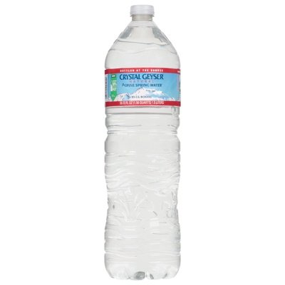 Crystal Geyser Alpine Spring Water Natural 12/1.5 Lt [UNFI #0739961] [ebt]