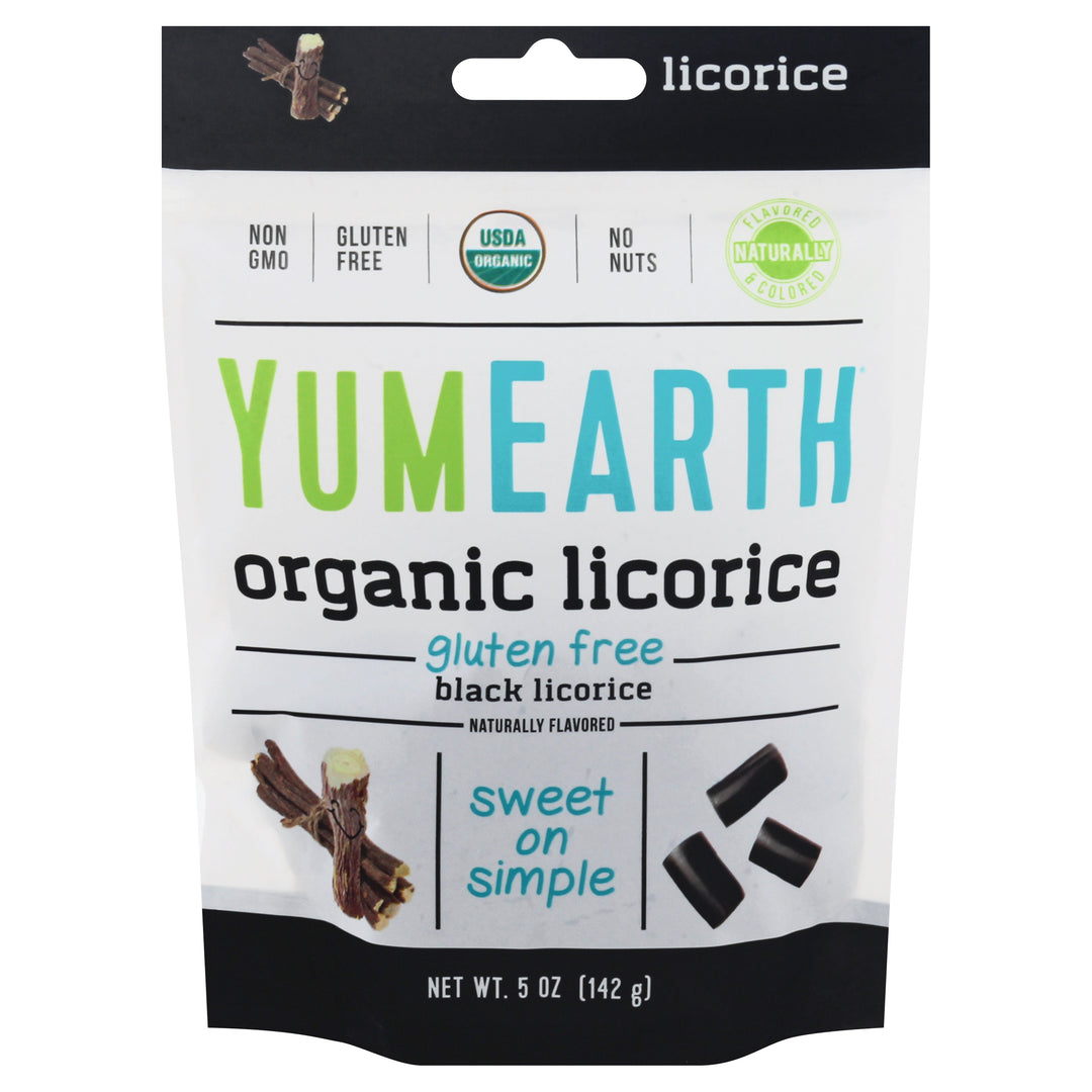 Yumearth Licorice Organic Black 6/5 OZ [UNFI #3028586] [ebt]