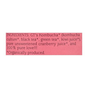 Gts Kombucha Raw Cosmic Cranberry 12/16 OZ [UNFI #2273464] [ebt]