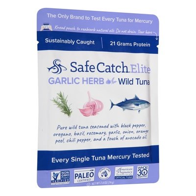 Safe Catch Wild Tuna Garlic Herb 12/2.6 OZ [UNFI #2214658] [ebt]