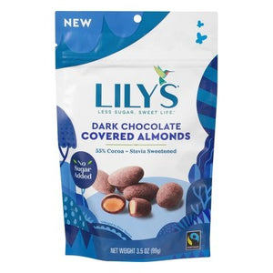 Lilys Covered Almonds Dark Chocolate 55% Cocoa 12/3.5OZ [UNFI #2384659] [ebt]