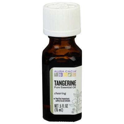 Aura Cacia Pure Essential Oil Tangerine Cheering 1/.5 OZ [UNFI #620823] T
