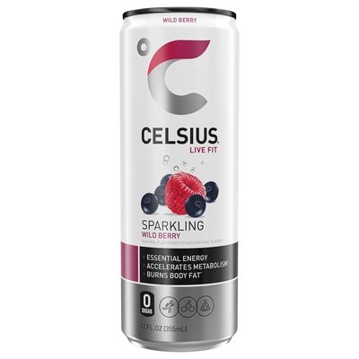 Celsius Energy Drink Wild Berry Sparkling 12/12 OZ [UNFI #2406320] [ebt] D