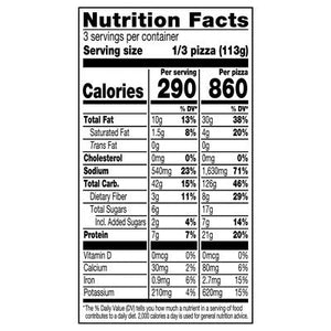 Amys Pizza Roasted Vegetable No Cheese Hand-Stretched Crust 8/12 OZ [UNFI #522961] [ebt]