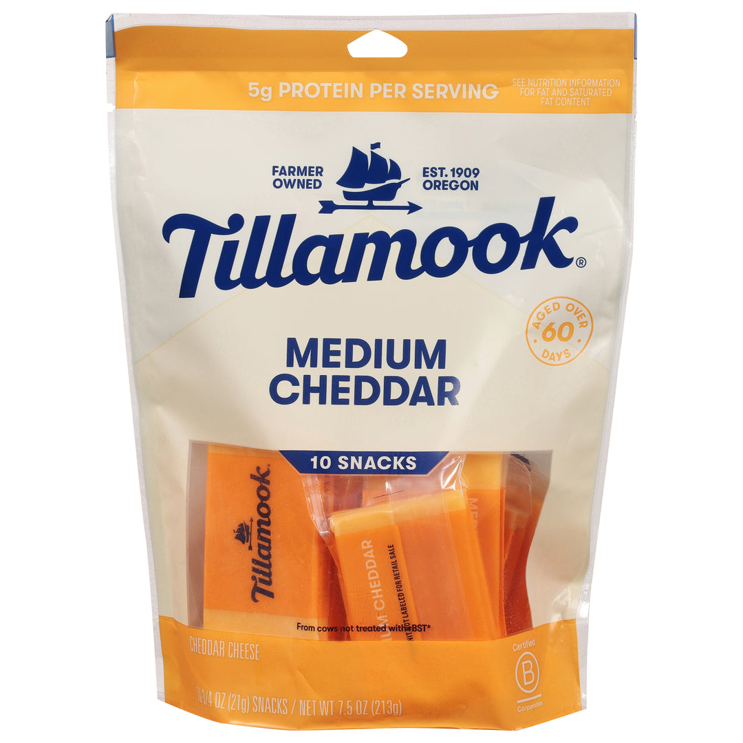 Tillamook Cheese Cheddar Medium 12/10/.75OZ [UNFI #1632207] [ebt]