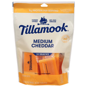 Tillamook Cheese Cheddar Medium 12/10/.75OZ [UNFI #1632207] [ebt]