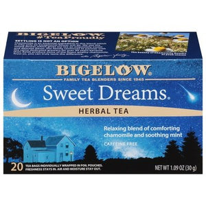 Bigelow Herbal Tea Caffeine Free Sweet Dreams Tea Bags 6/20 Bag [UNFI #0725416] [ebt]
