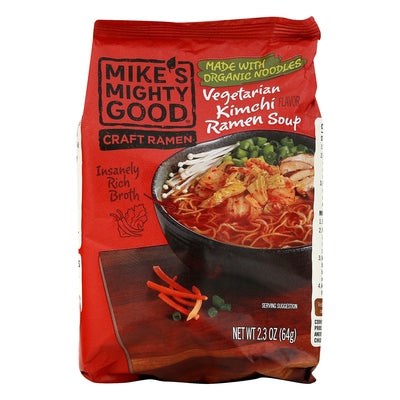 Mikes Mighty Good Ramen Soup Vegetarian Kimchi 7/2.3 OZ [UNFI #2258754] [ebt]