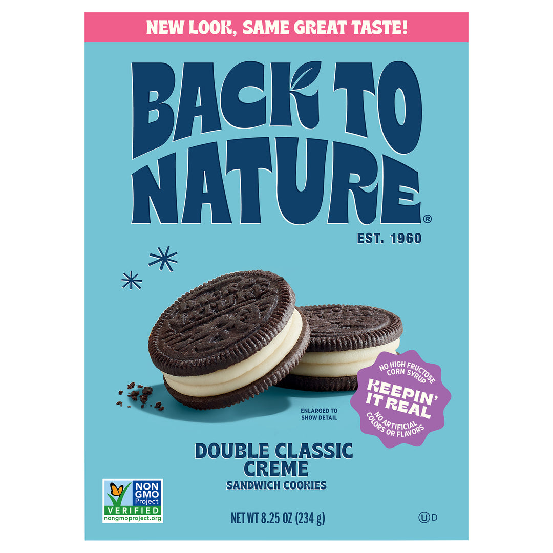 Back To Nature Sandwich Cookies Double Classic Creme 6/8.25 OZ [UNFI #3138211] [ebt]