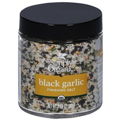 Simply Organic Finishing Salt Black Garlic 6/2.19 OZ [UNFI #2967289] [ebt]
