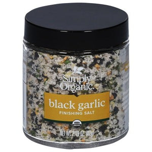 Simply Organic Finishing Salt Black Garlic 6/2.19 OZ [UNFI #2967289] [ebt]