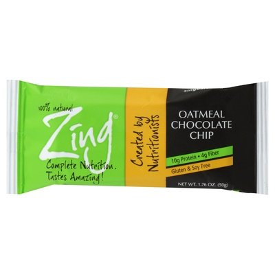 Zing Bar Bar Oatmeal Chocolate Chip 12/1.76OZ [UNFI #1053537] [ebt]