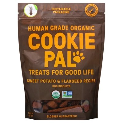 Cookie Pal Dog Biscuits Human Grade Organic Sweet Potato & Flaxseed Recipe 8/10 OZ [UNFI #2904274] T