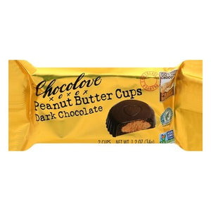 Chocolove Dark Chocolate Peanut Butter Cups 12/1.2 OZ [UNFI #2950244] [ebt]