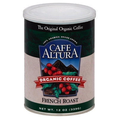 Cafe Altura Coffee Organic French Roast 6/12 OZ [UNFI #0456533] [ebt]