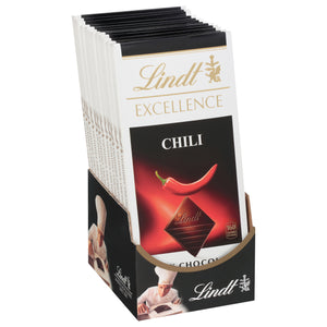 Lindt Dark Chocolate Chili 12/3.5 OZ [UNFI #1160480] [ebt]