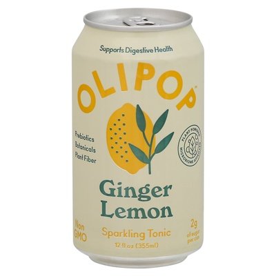 Olipop Sparkling Tonic Ginger Lemon 12/12 OZ [UNFI #2424943] [ebt] D