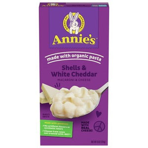 Annies Homegrown Macaroni & Cheese Shells & White Cheddar 12/6 OZ [UNFI #0688978] [ebt]