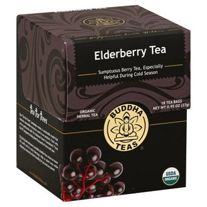 Buddha Teas Herbal Tea Organic Elderberry Tea Tea Bags 6/18 BAG [UNFI #1849389] [ebt]
