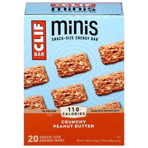 Clif Bar Energy Bars Crunchy Peanut Butter Minis Snack-Size 4/19.8 OZ [UNFI #2514164] [ebt]