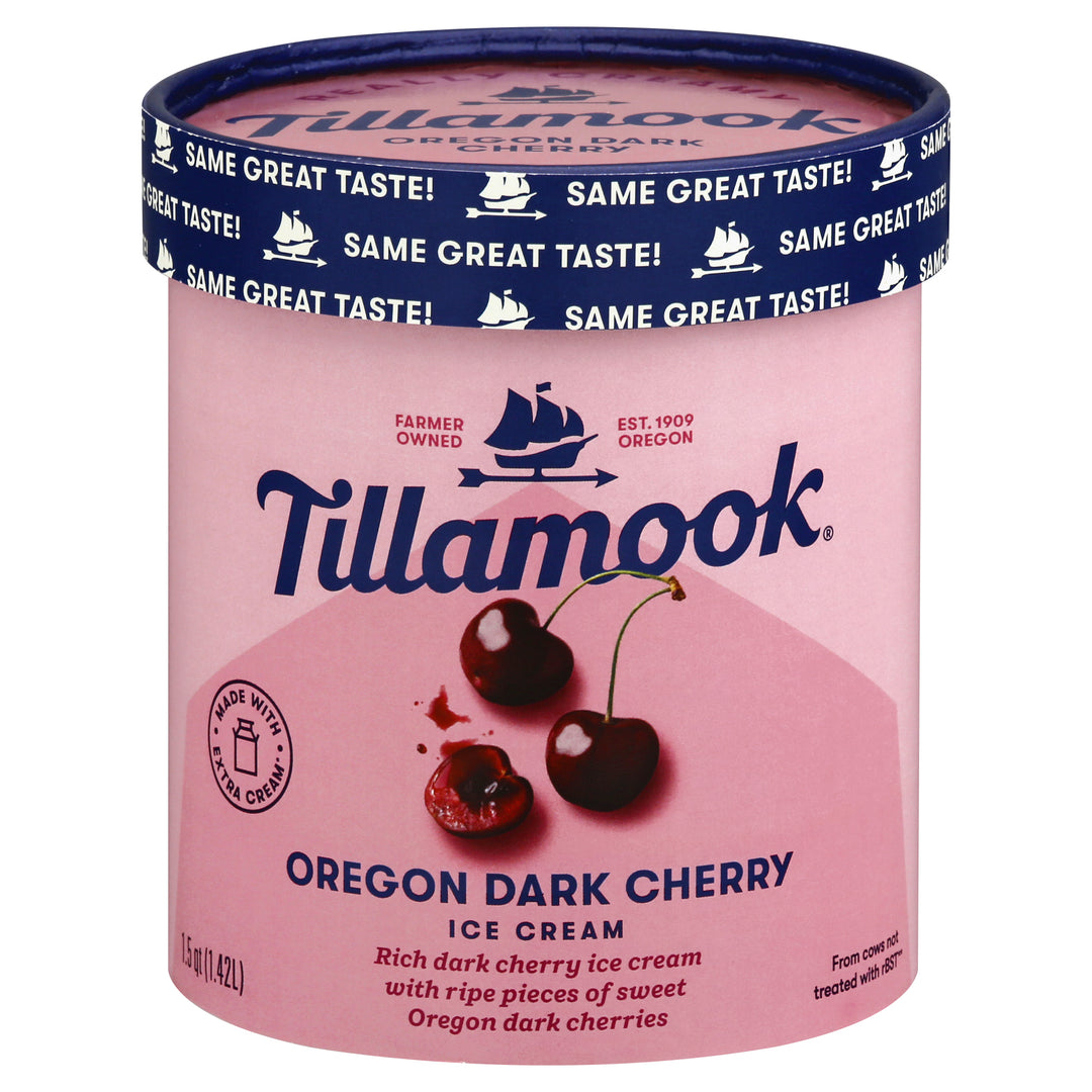 Tillamook Ice Cream Oregon Dark Cherry 6/1.5 QT [UNFI #2686111] [ebt]