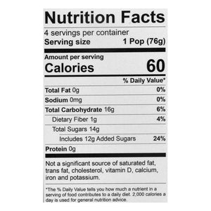 Chloes Pops Raspberry 6/4/2.5 OZ [UNFI #1581834] [ebt]