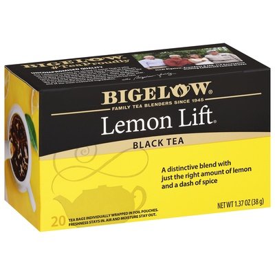 Bigelow Black Tea Lemon Lift Tea Bags 6/20 Bag [UNFI #0190413] [ebt]